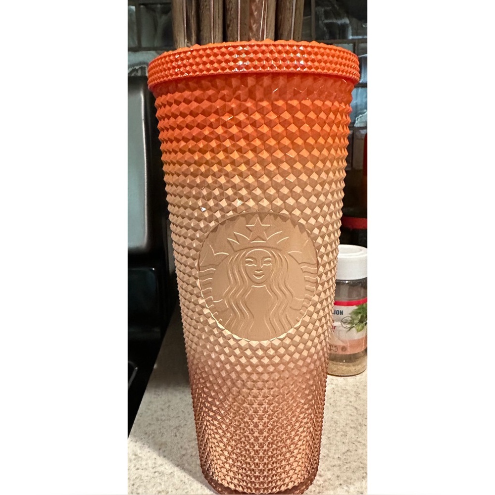 Shiny studded Starbucks tumbler